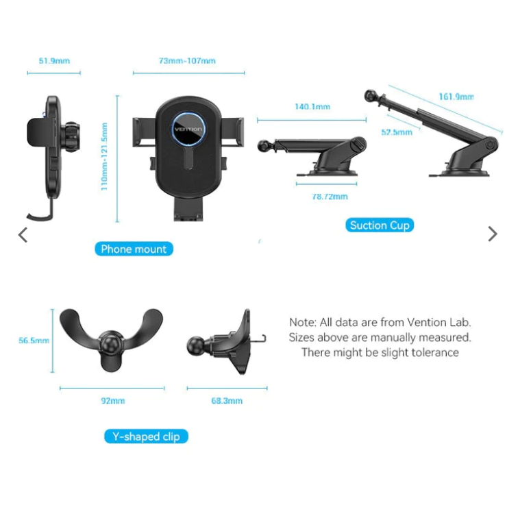 VENTION Car Phone Holder Mount Gantungan HP Ac Mobil Suction