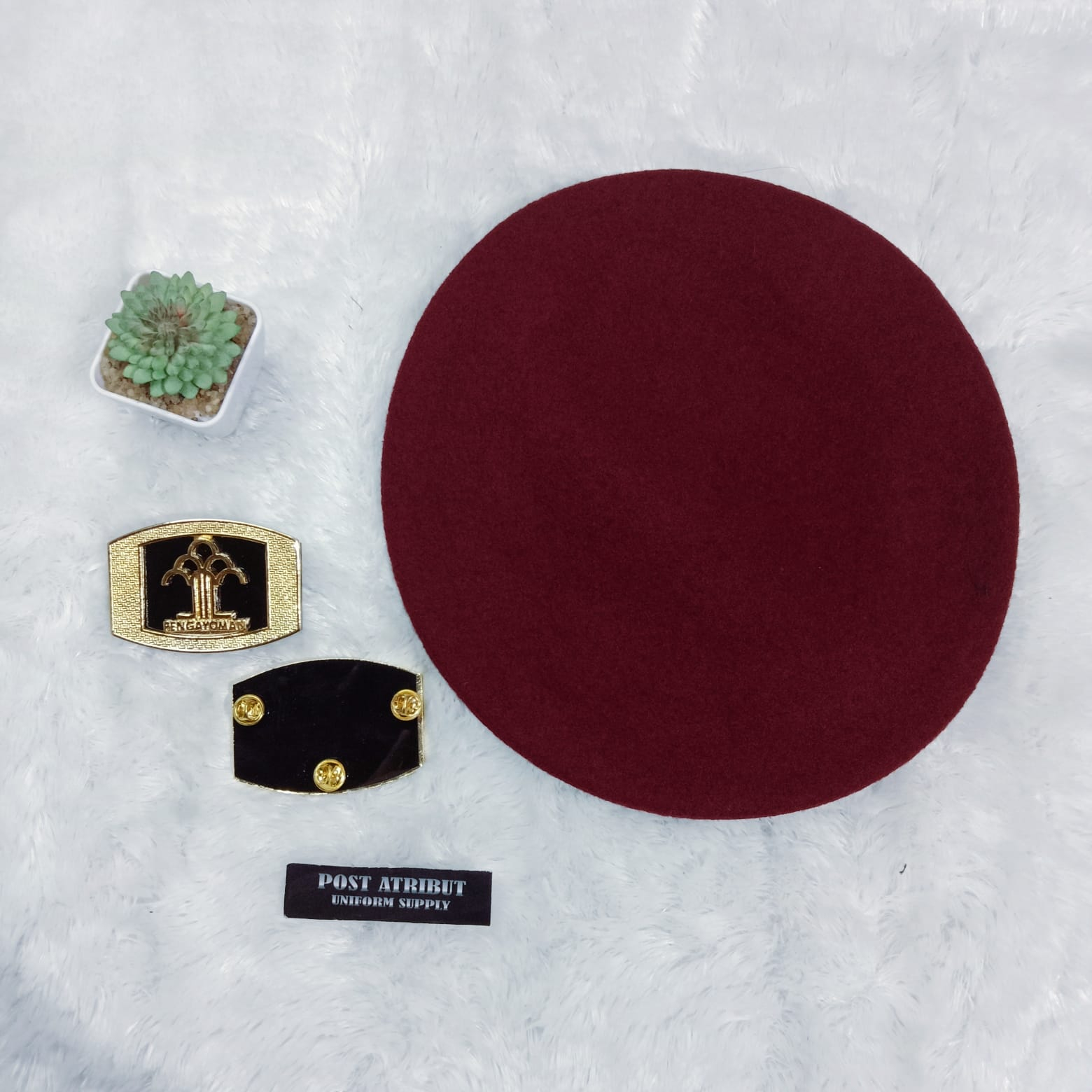 Baret Lapas Terbaru / Baret camel  / Baret Pure Wool /  Atribut Lapas / Baret Kemenkumham Terbaru / Post atribut / Pojokpas / NKwarden