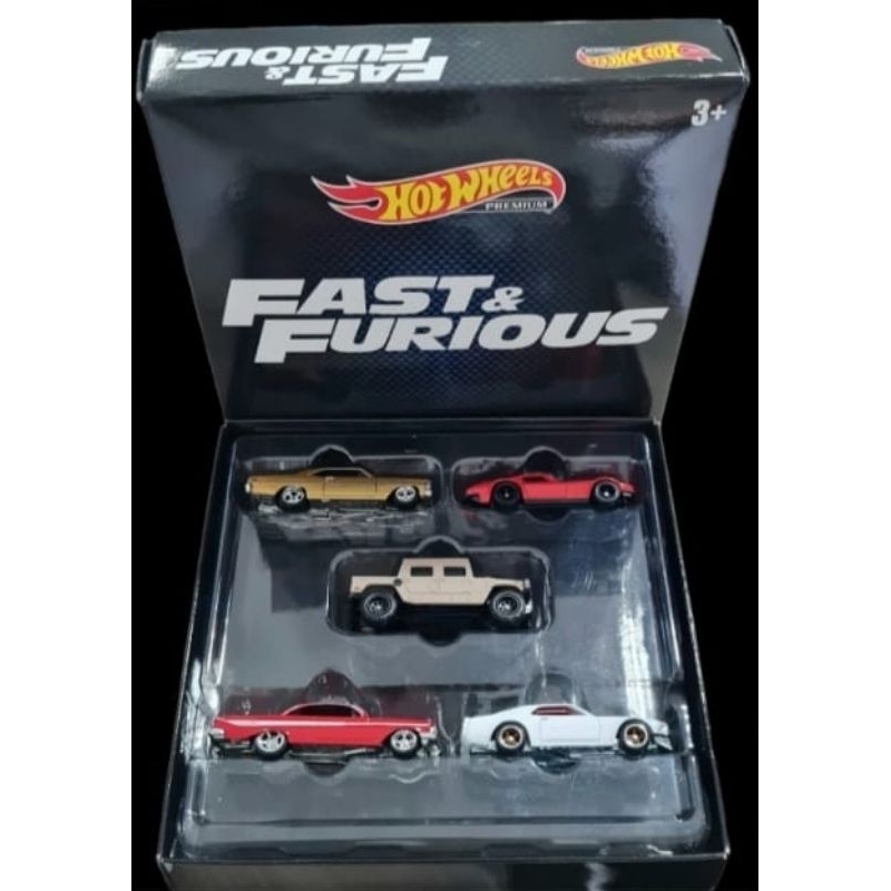 Hot Wheels Premium Fast And Furious Bundle 5 Car Packs Mainan Mobil Balap Original Mattel Hotwheels