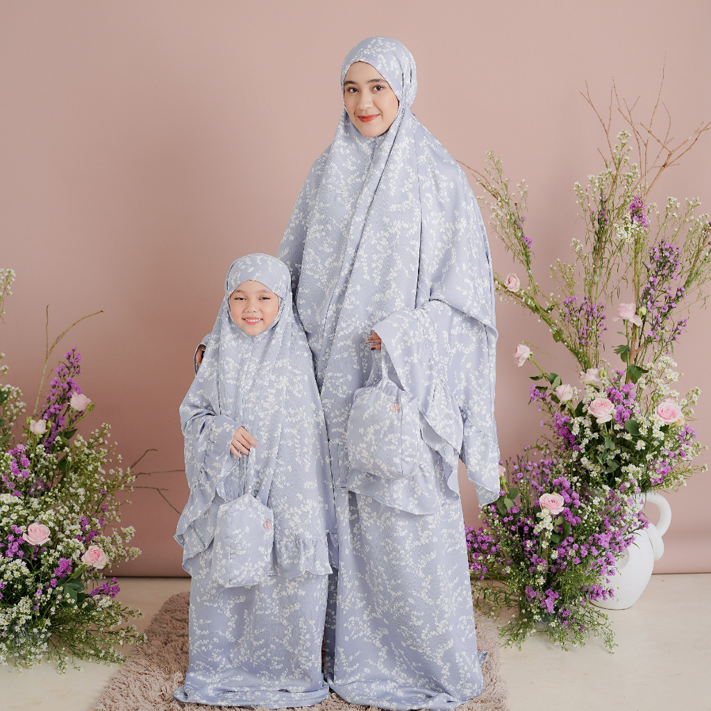 SAHIYA MUKENA COUPLE MAMAH ANAK EXCLUSIVE PREMIUM LEMBUT ADEM