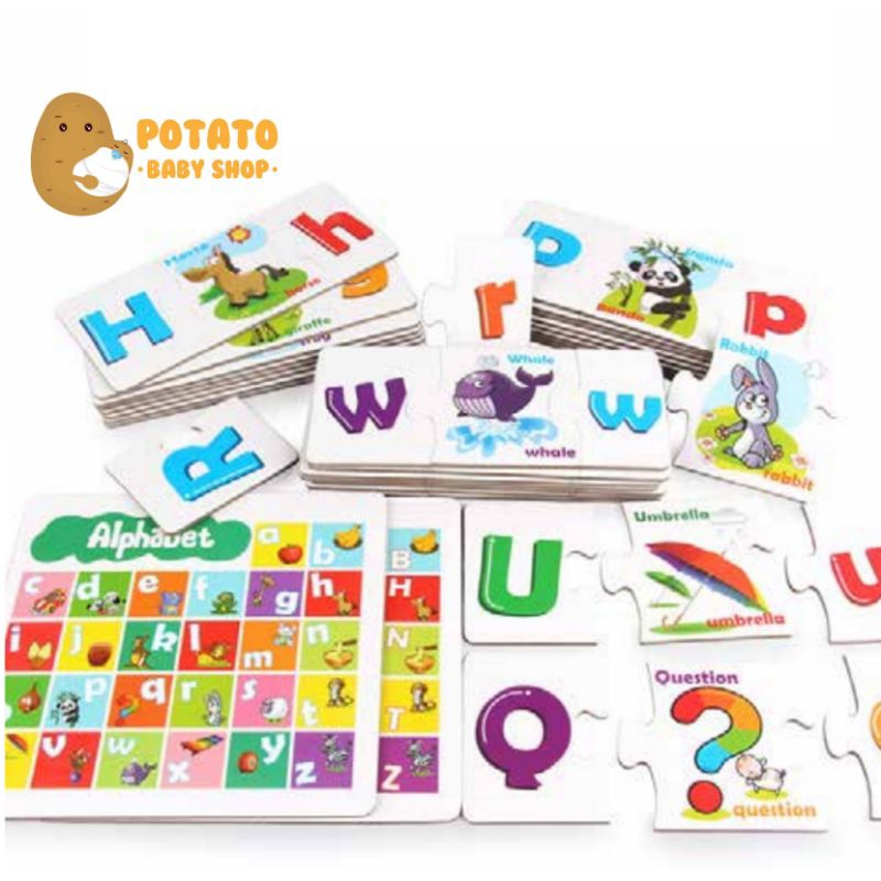 TH MG11 Upper &amp; Lower Case Letter Pairing - Mainan Puzzle Anak