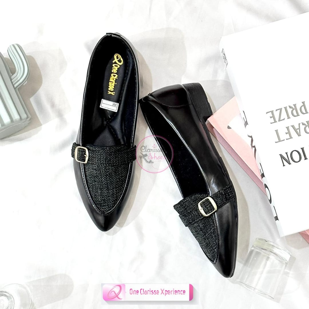 Clarisse SEOLA Sepatu Heels Wanita Hak 2 CM