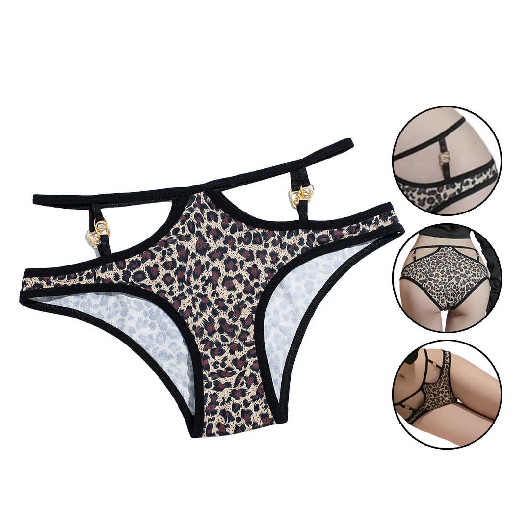 PAKAIAN DALAM LYCRA YS6109/ CELANA DALAM WANITA MOTIF LEOPARD WANITA SEXY - YOSINOGAWA