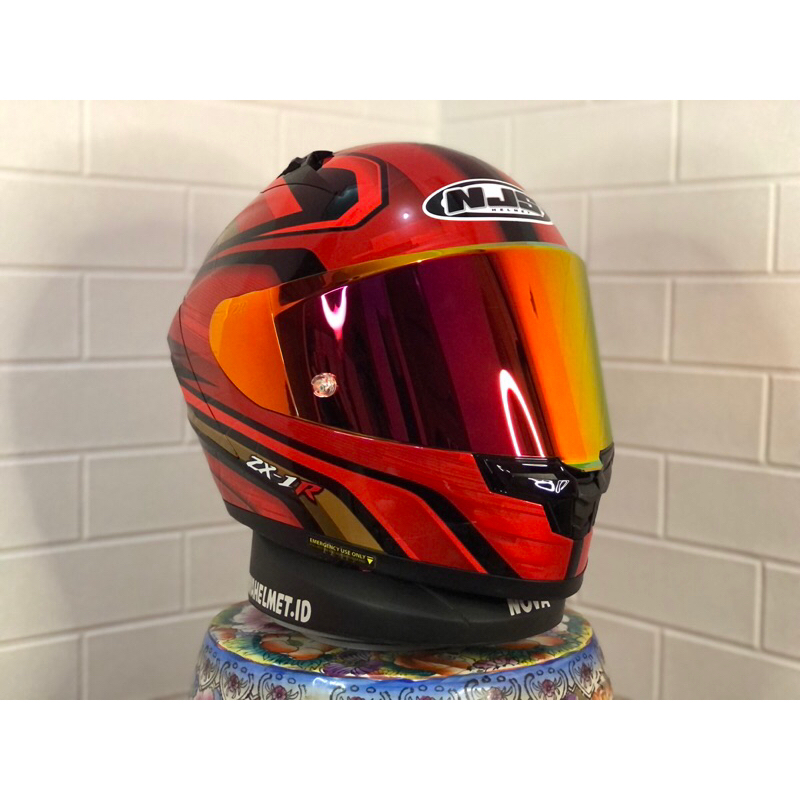 NJS ZX1R HYPER DRIFT SIZE M HELM FULLFACE SECOND MURAH BERKUALITAS NOVAHELMET