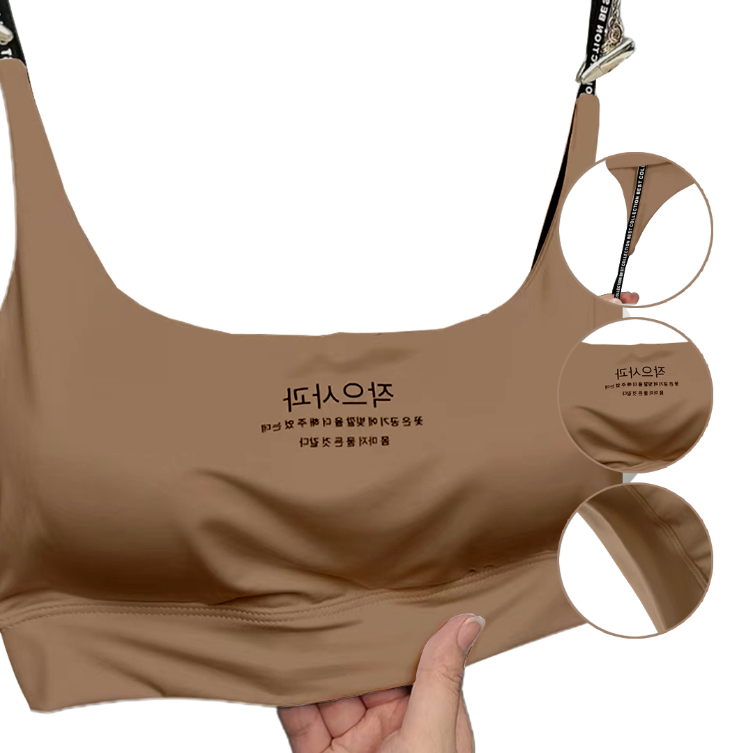 YS6118 Bra Sport Tanpa Kawat, Elastis Sexy dengan Busa - YOSINOGAWA