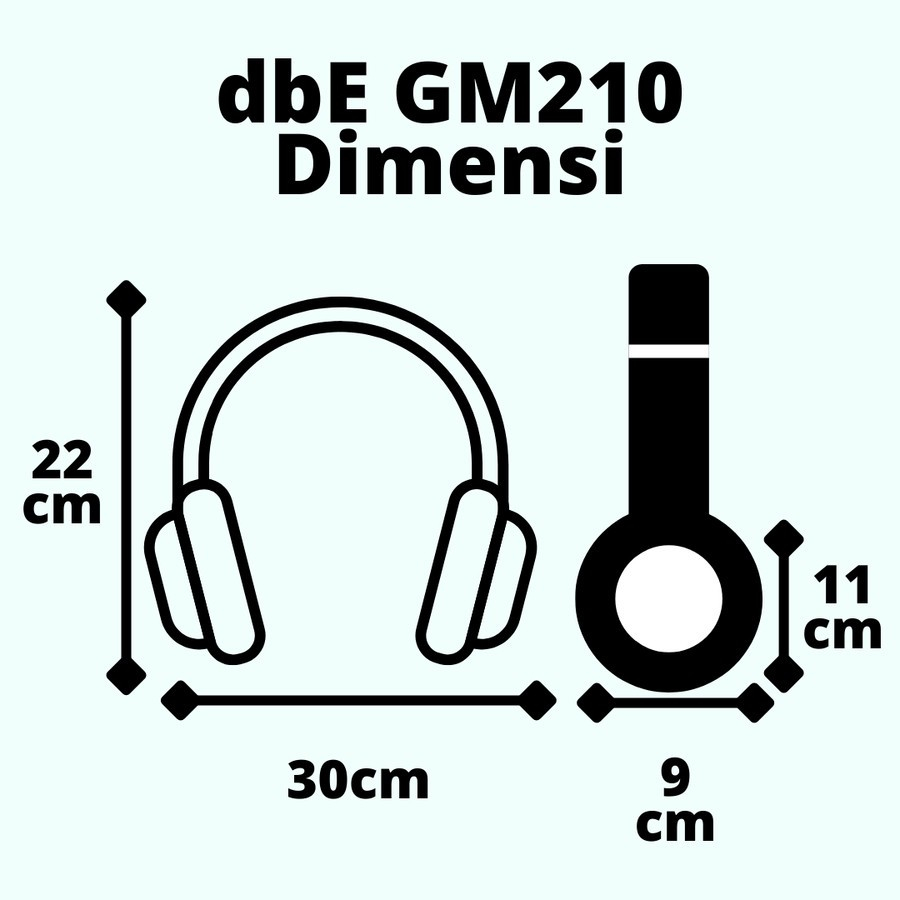 dbE GM210 7.1 Virtual Surround Gaming Headphone GM 210