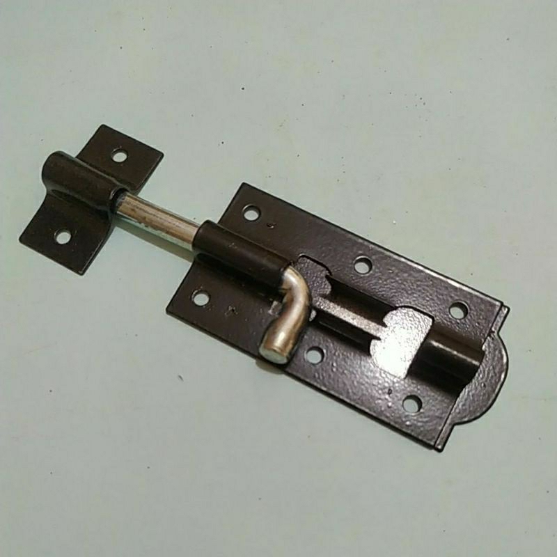 Grendel bulat tebal hitam 3 inchi. tanpa skrup. harga per set