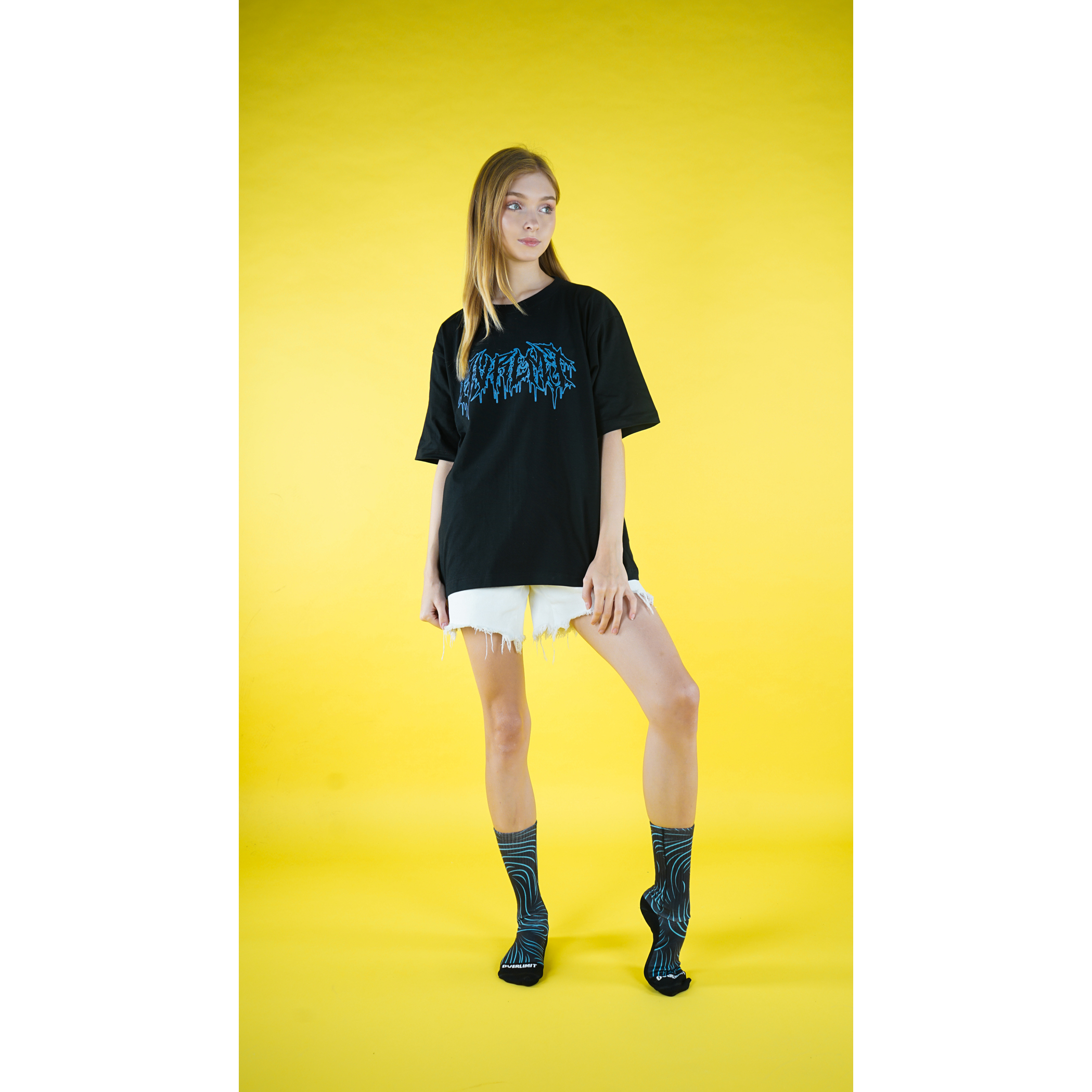 OVERLIMIT FONT METAL T-SHIRT OVERSIZE | KAOS OVERSIZE | STREETWEAR