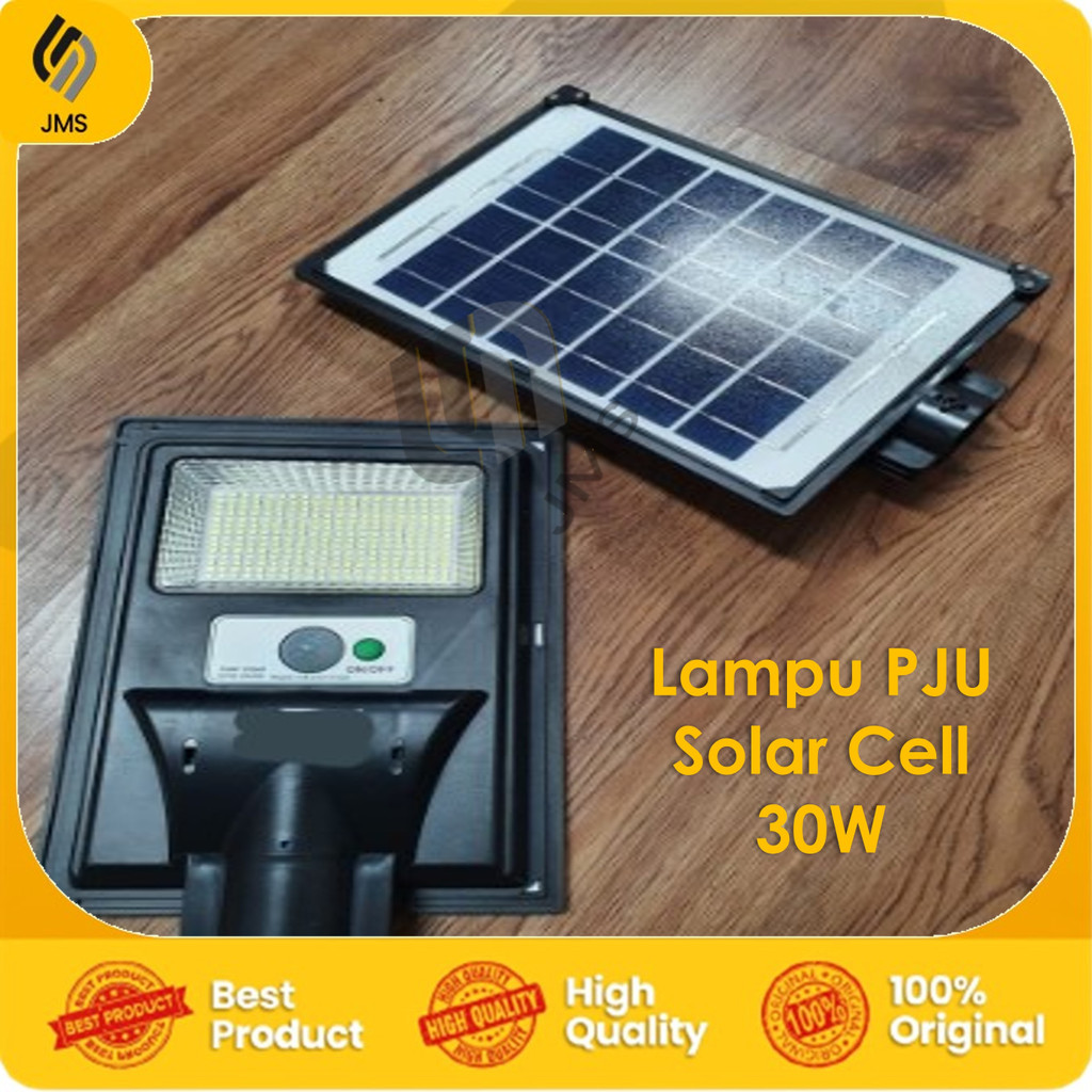 Lampu PJU Solar Cell 30w Tenaga Surya 30 W 30Watt CAHAYA PUTIH / CAHAYA KUNING PJU SOLAR PANEL