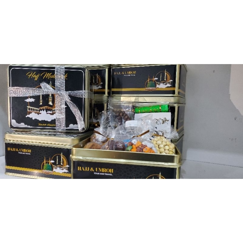 

paket deluxe oleh" hajji&umroh kemasan premium kaleng kotak