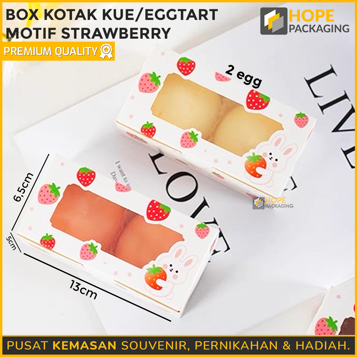 [ ISI 3 PCS] Box Kotak Kue / Egg Tart Motif Strowberry / Egg Tart Box Kotak Kue Donut Dessert Box Egg Tart Box Pie Soes