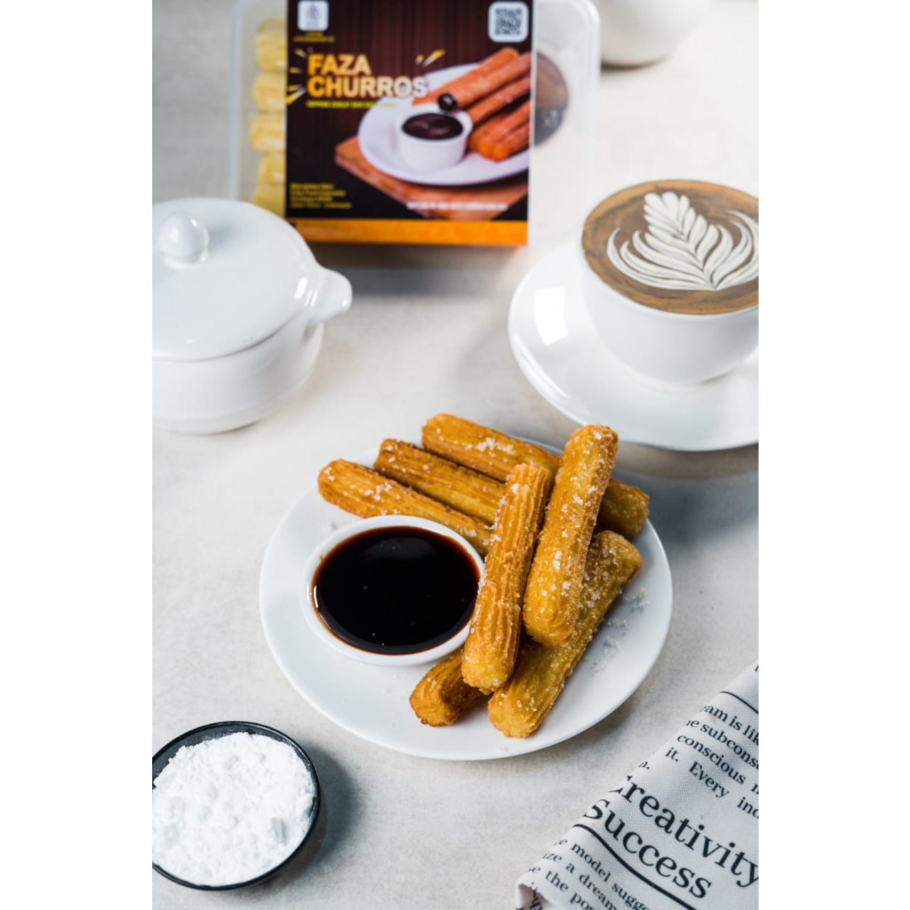 

FAZA CHURROS ORIGINAL TOPPING GULA HALUS SELAI COKLAT/CHURROS FROZEN