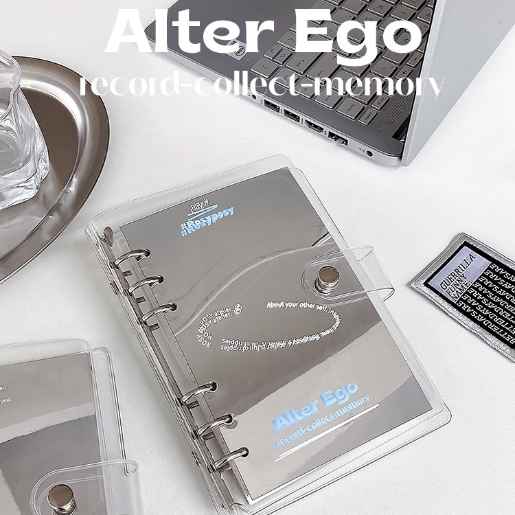 NoteBook Transparan Aesthetic Buku Binder Planner Book Alter Ego - RP06