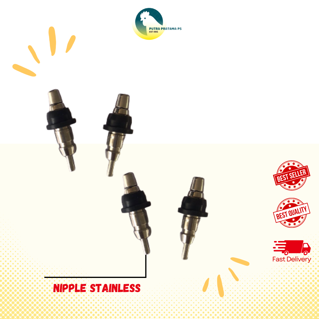 NIPPLE STAINLESS - Niple Drinker, Tempat Minum Ayam Petelur Broiler Puyuh