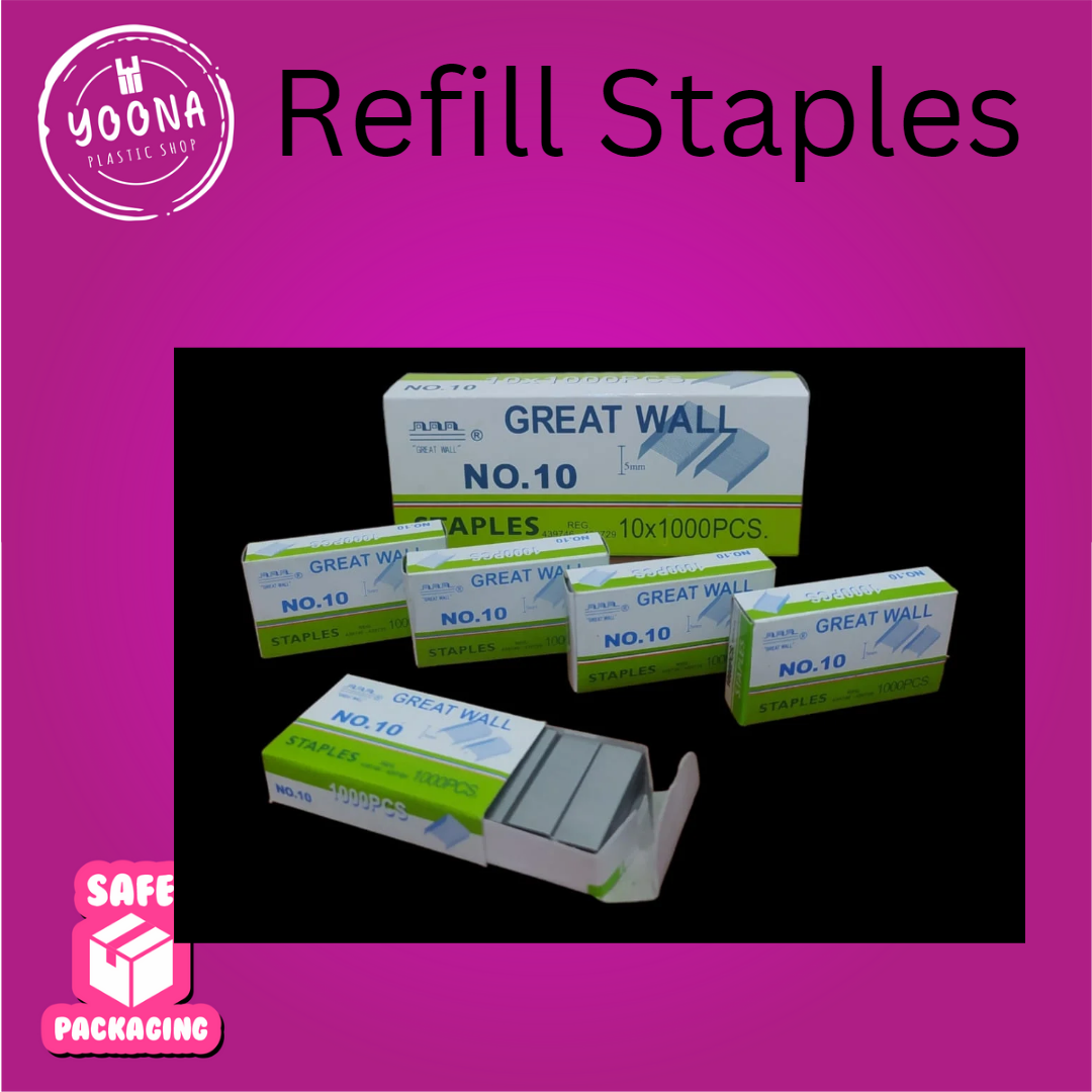 

Refill/Isi Staples Greatwall Kecil No 10 ORI isi 1000pcs