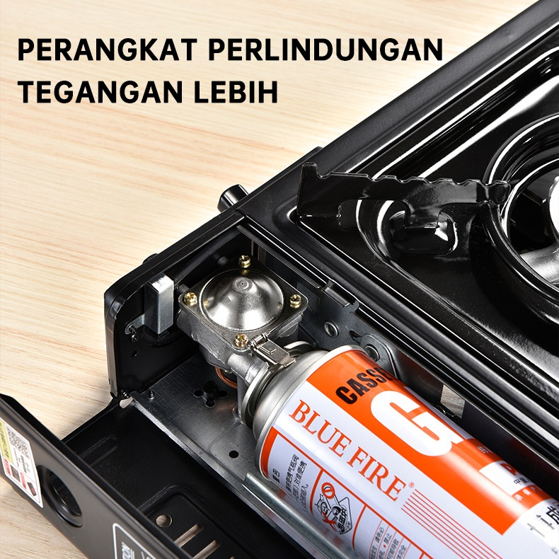 Kompor Gas Portable 2 In 1/ Kompor Portable / Tungku Gas OMICKO HI COOK 2900W Penyesuaian Api Multi-Level Kompor Camping Tungku Gas OMICKO HL01