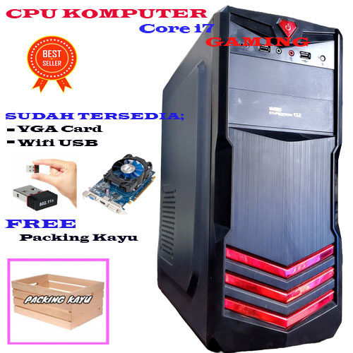 cpu komputer gaming core i7 ram 8 gb vga car 2 gb hdd 1Tb