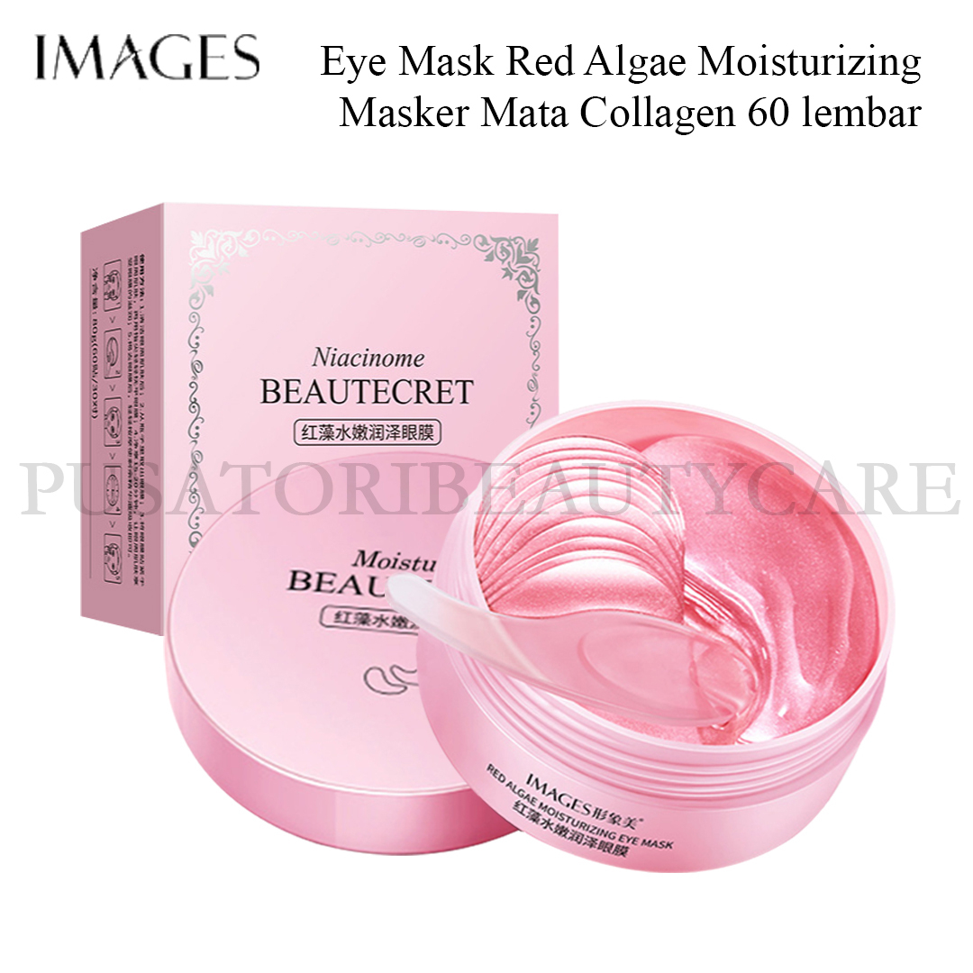 IMAGES Eye Mask Red Algae Moisturizing  Masker Mata Collagen 60 lembar