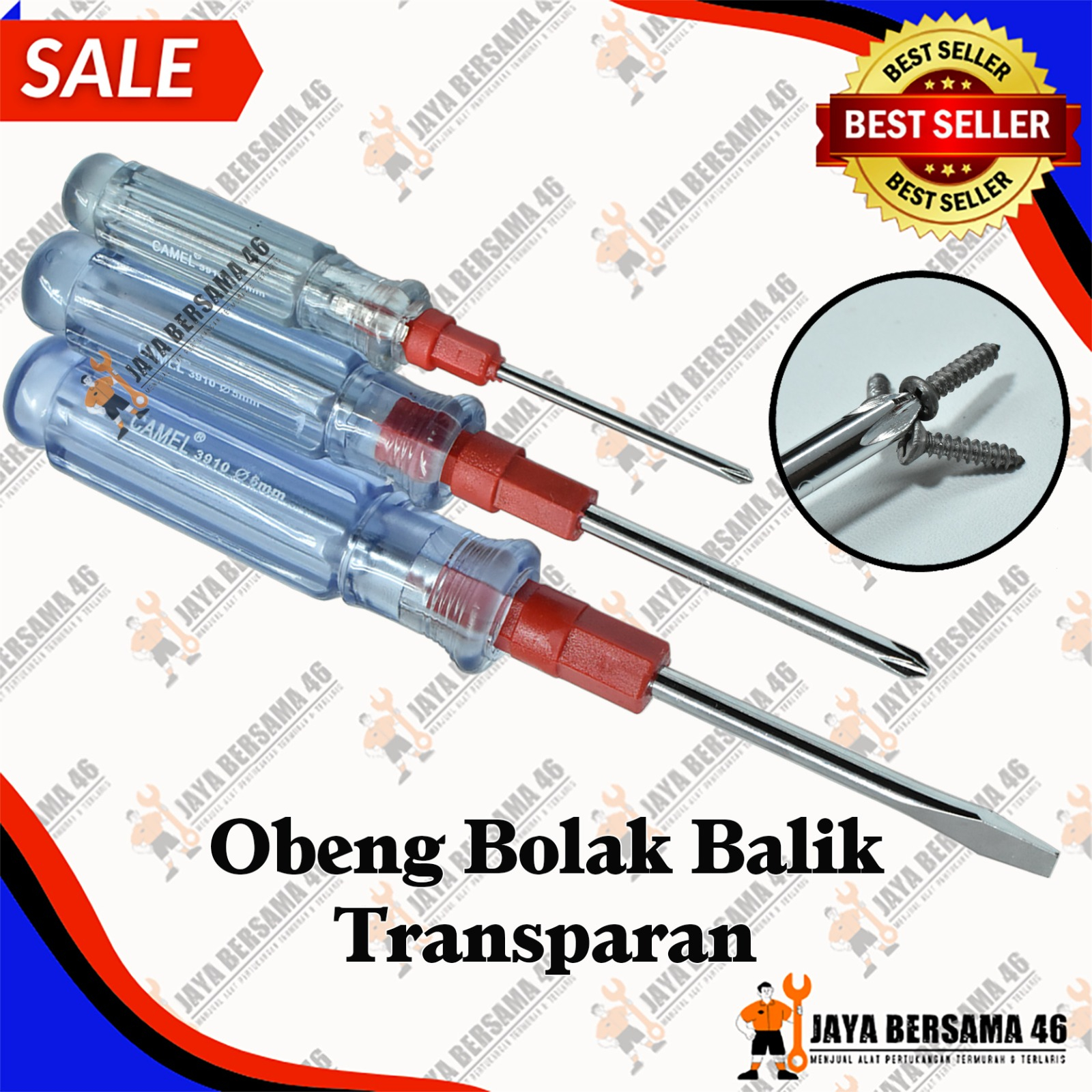 OBENG BOLAK BALIK TRANSPARAN / OBENG PLUS MIN / OBENG 2 WAY / OBENG MAGNET  / OBENG + -  BOLAK BALIK / OBENG BENING