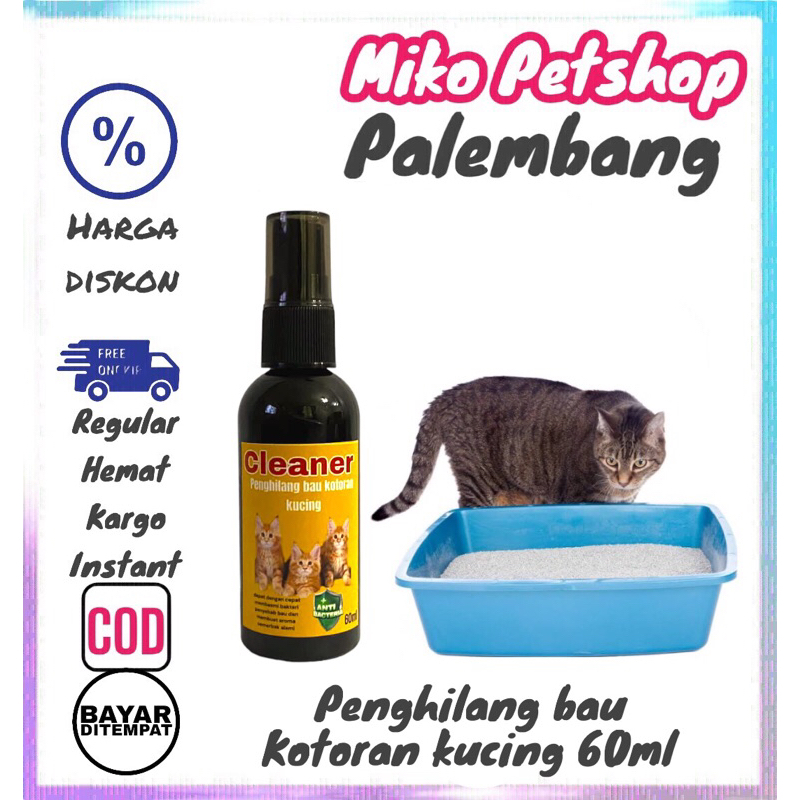 Spray Penghilang bau pesing CLEANER kucing 60ml