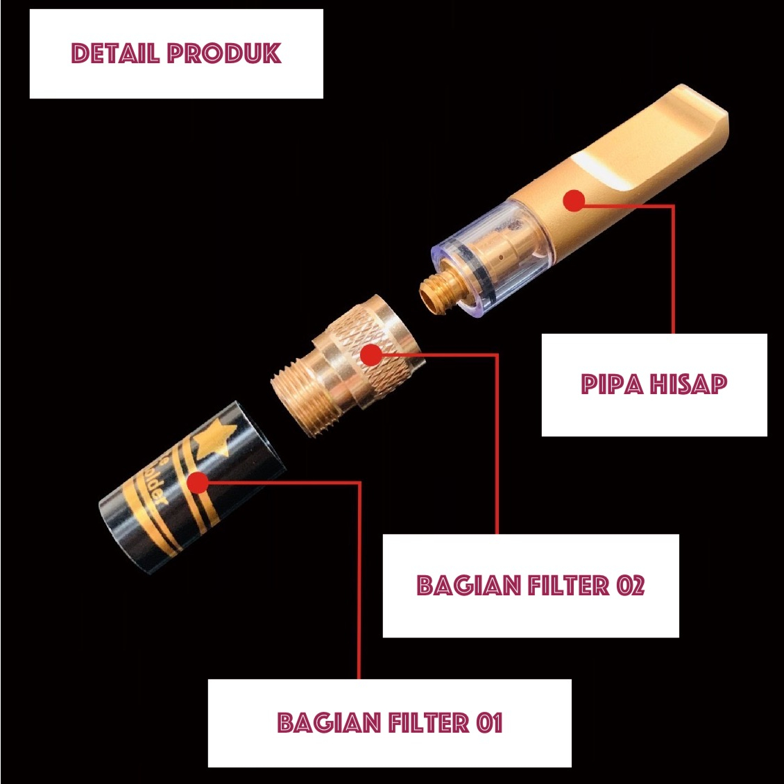 ORIGINAL RUDORF RV60 PIPA FILTER SARINGAN ASAP PERMANEN DUA KALI PENYARINGAN MUAT SEMUA UKURAN