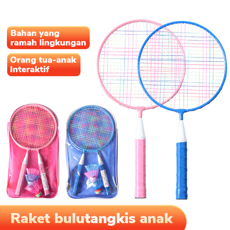Raket Bulutangkis/ Raket badminton Anak Mainan Raket Bulutangkis Anak Untuk Usia 3-6-12 Tahun Untuk 