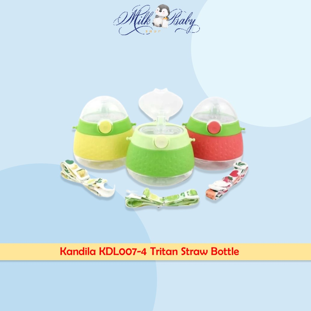 Tritan Straw Bottle Kandila KDL007-4 - Botol Minum Anak Bayi