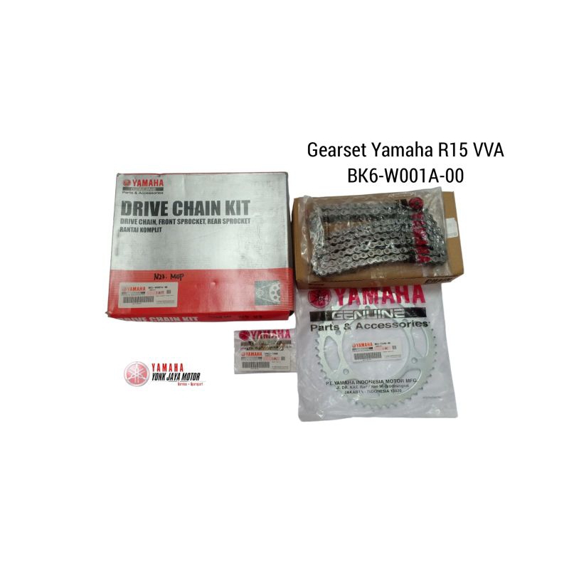 GEAR GIR SET GEARSET YAMAHA R15 V3 BK6-W001A-00
