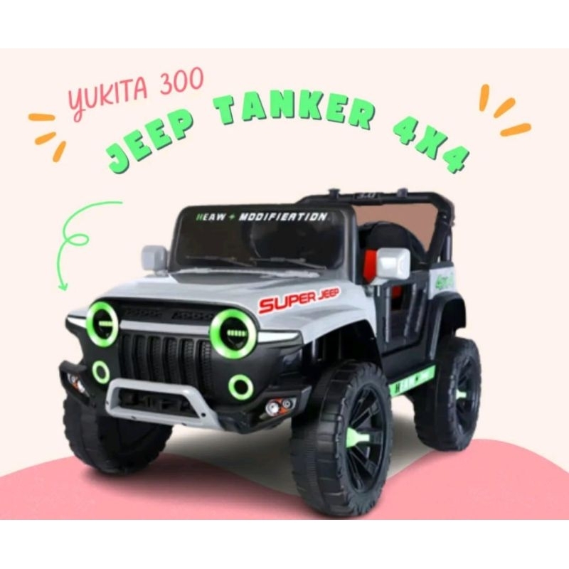 Mobil aki jeep tanker yukita 300