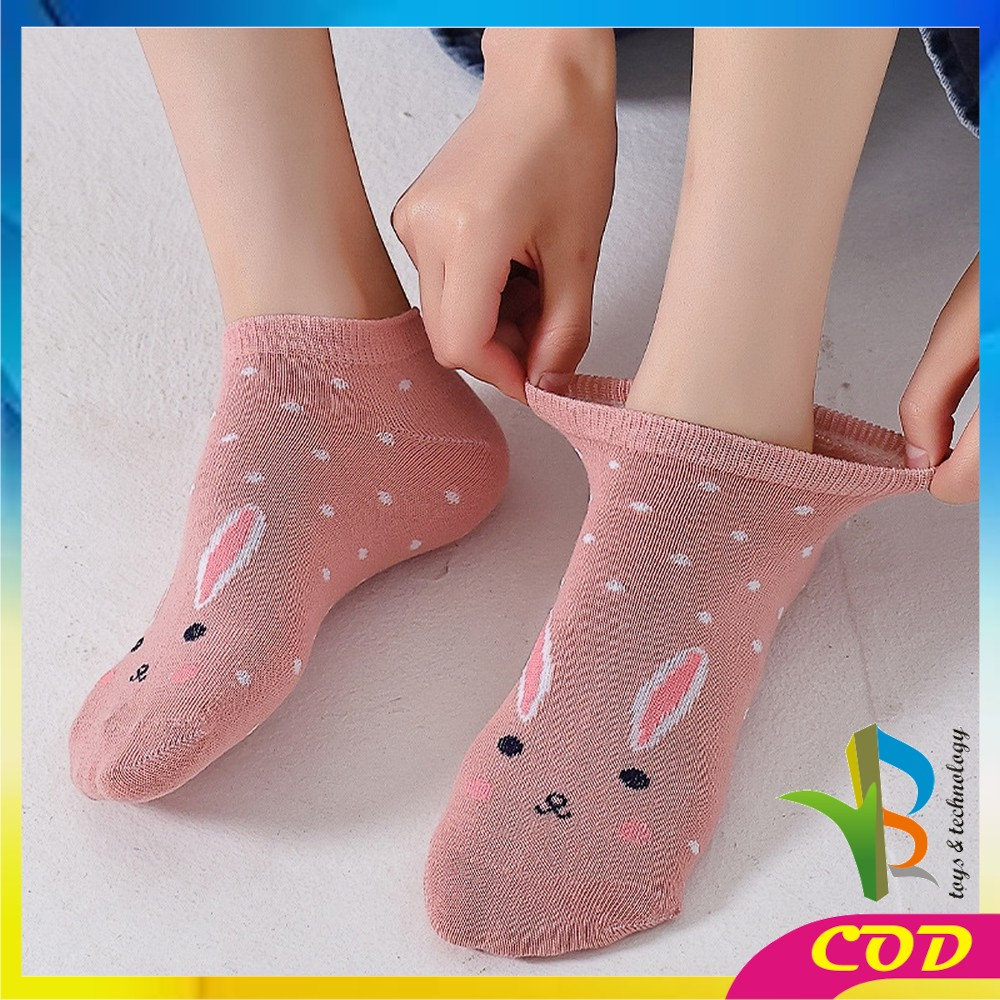 RB-P571 Kaos Kaki Wanita Korea Motif Kucing Ankle Socks / Kaoskaki Pendek Cat Semata Kaki Karakter Korean Fashion Women Sock Import