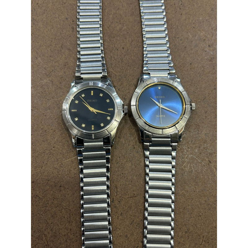 jam seiko batre cowok/cewek stainless