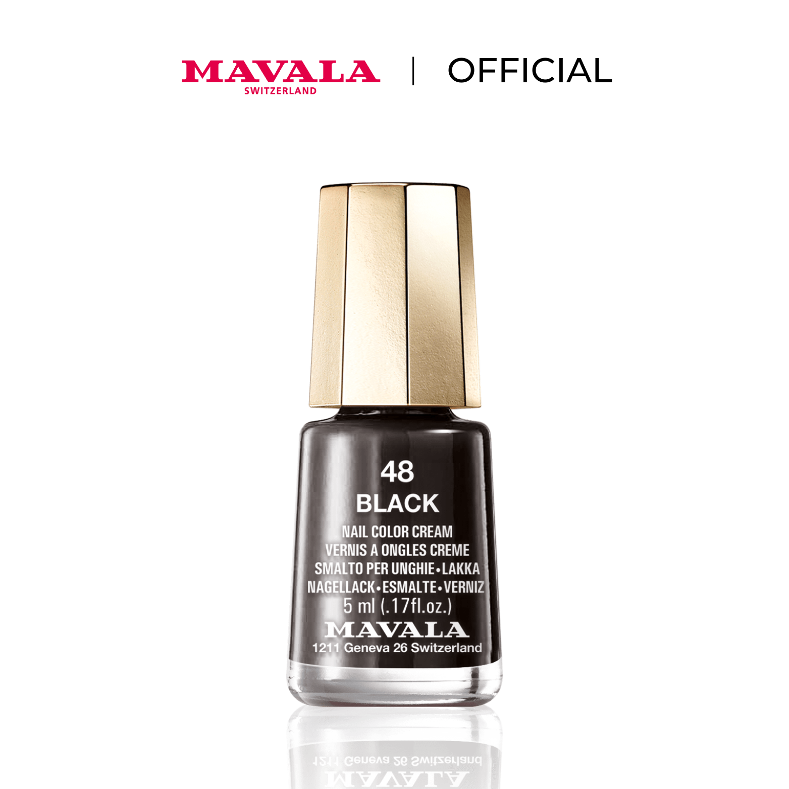 Mavala nail polish No 48 black