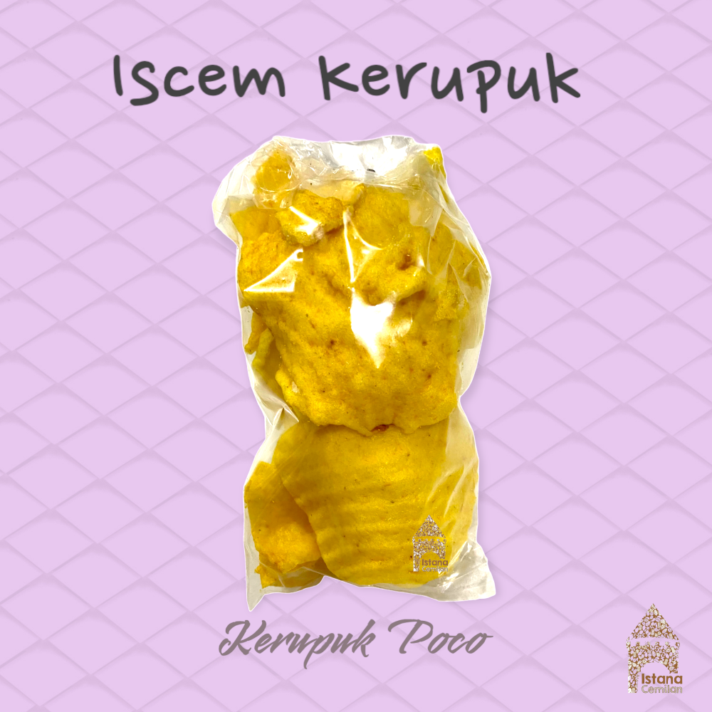 Iscem Kerupuk ala warung Gendar / Rambak / Udang / Ikan / Jengkol / Poco / Seblak / Ranting Aci Pedas