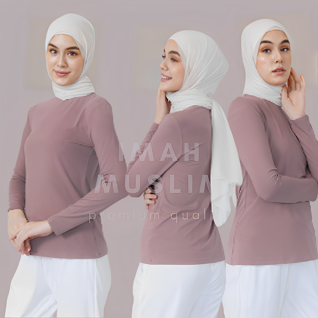 MANSET DALAMAN BAJU BAHAN RAYON SUPER PREMIUM HIGH TURTLENECK COOL &amp; STRETCH