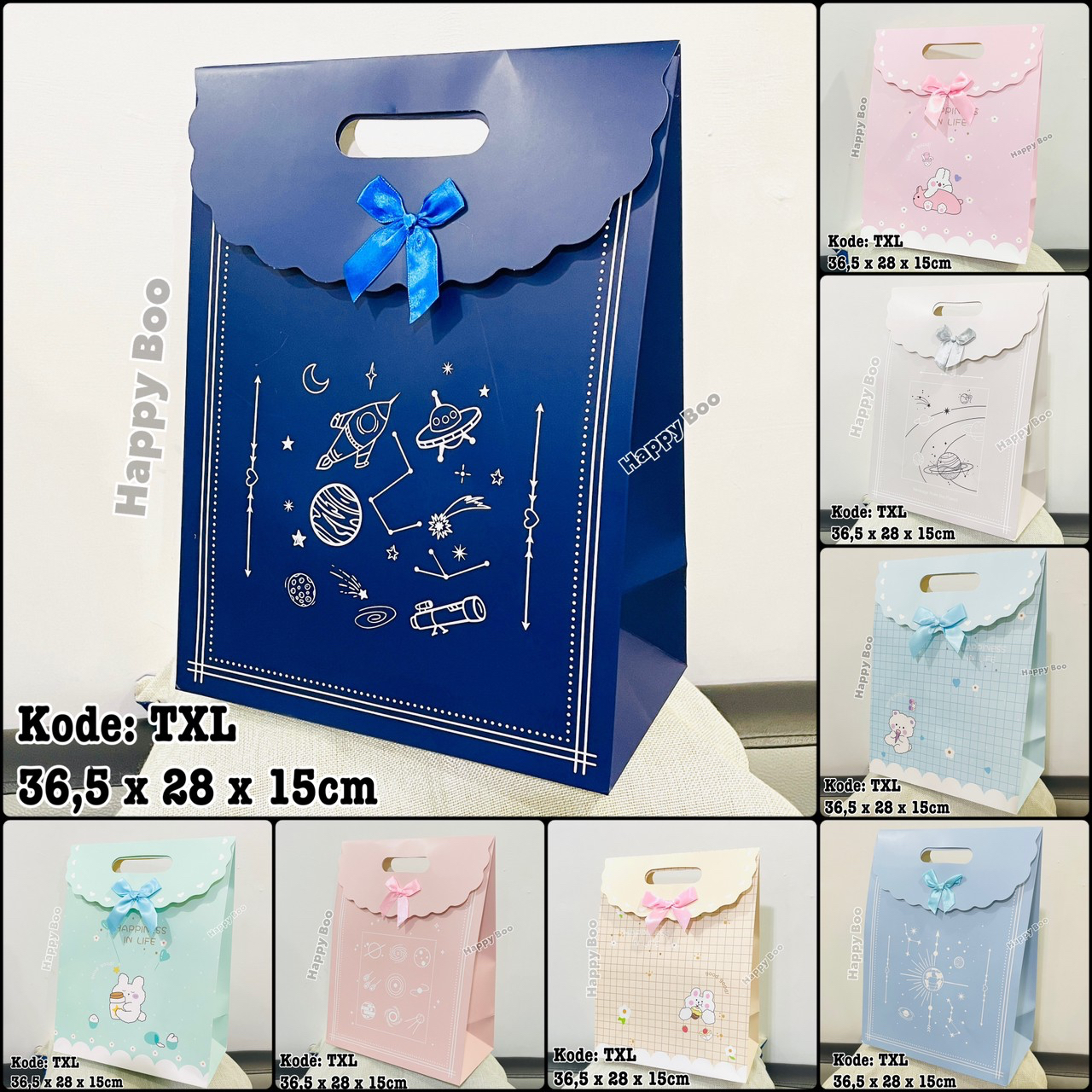 

bag paper tutup jumbo xl paper bag tas kado tas kertas goodie bag extra large besar TXL bag pita