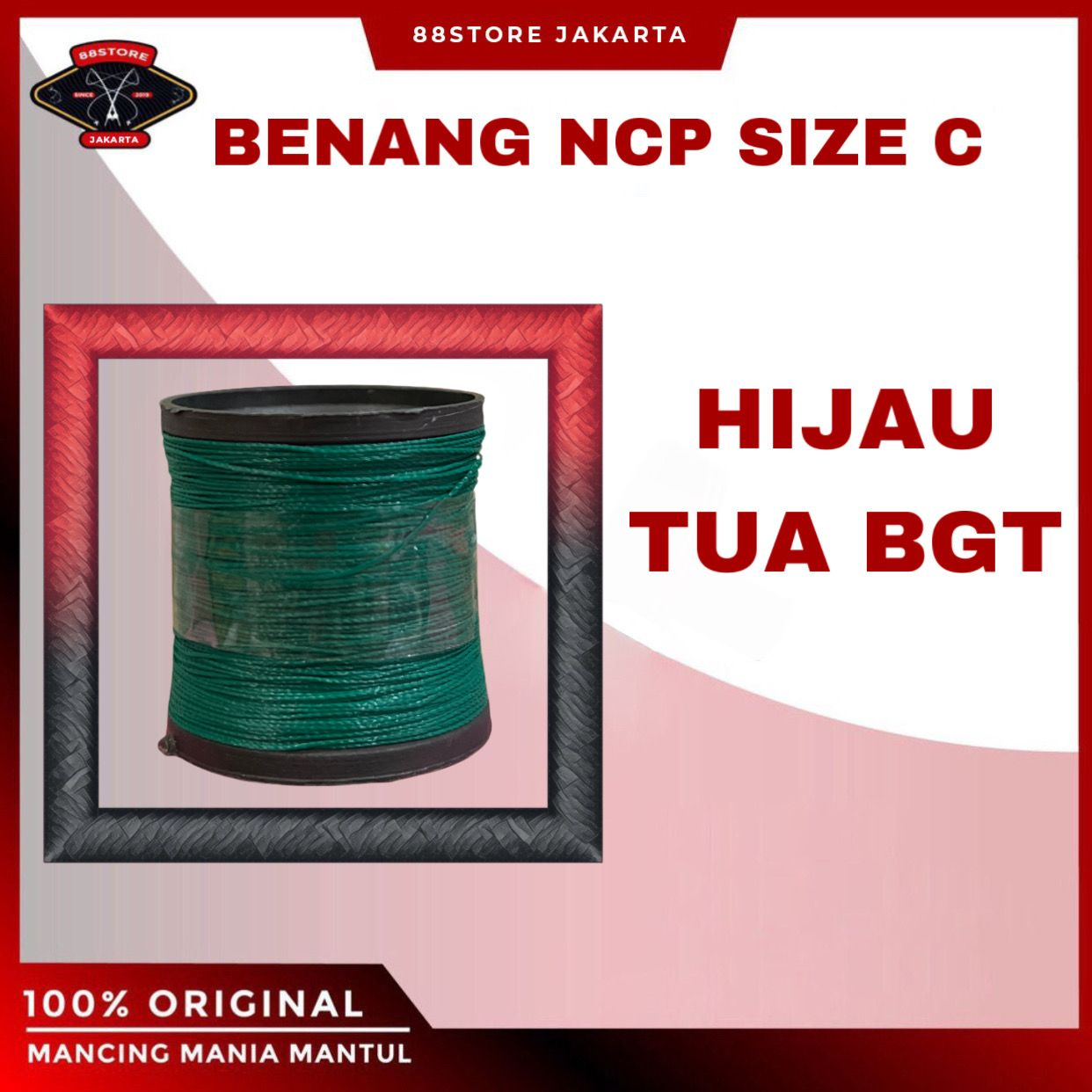 Benang ncp wrapping joran Size C roll Kecil - benang ncp termurah