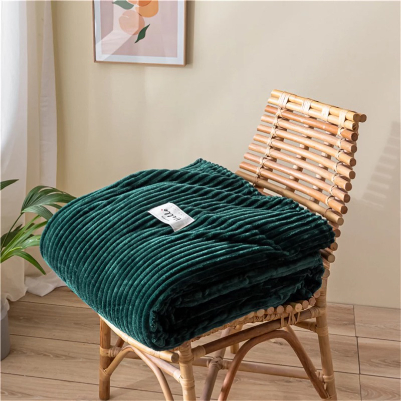 SELIMUT BULU HALUS DEWASA POLOS SALUR AESTHETIC UKURAN 180X200 NEW PREMIUM QUALITY IMPORT