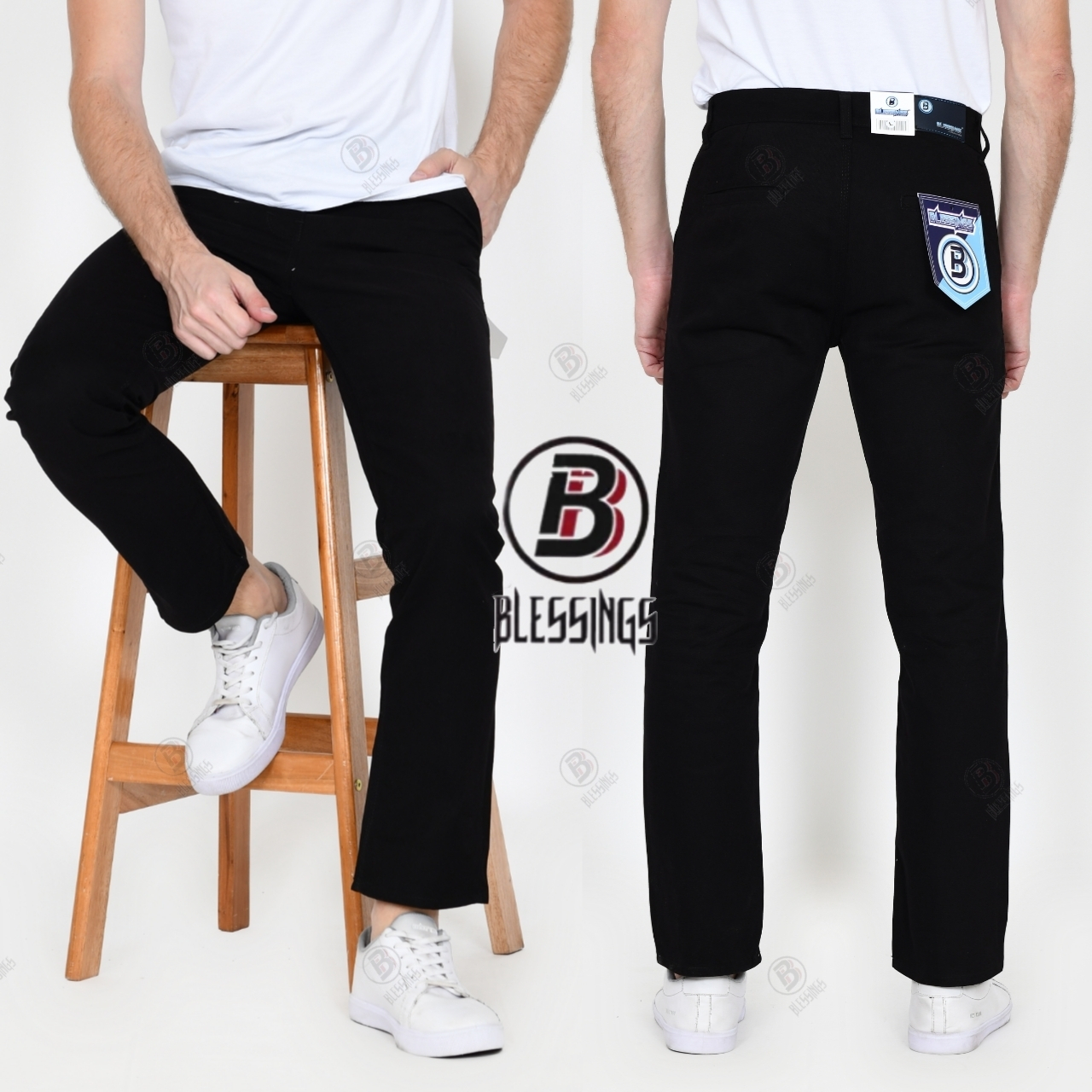 Celana Chino Standar Pria / Celana Chino Panjang Standar Reguler Pria / Celana Panjang Pria Dewasa C