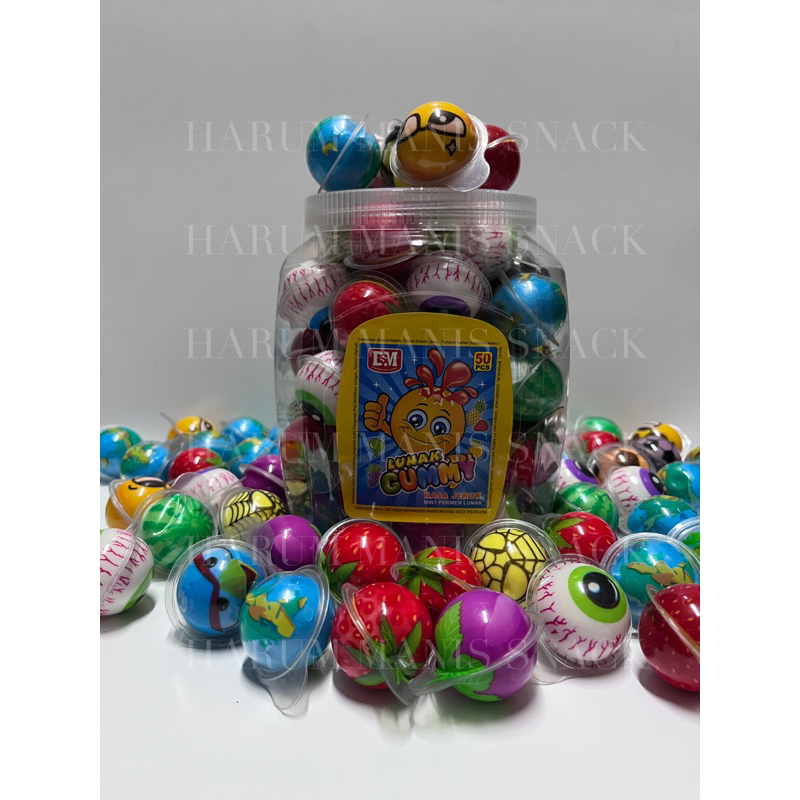 

XMASTER PROMO !!! PERMEN VIRAL YUPI BOLA LUNAK FOOTBAL CANDY ANEKA RASA BUAH TOPLES ISI 50 PCS BOLA