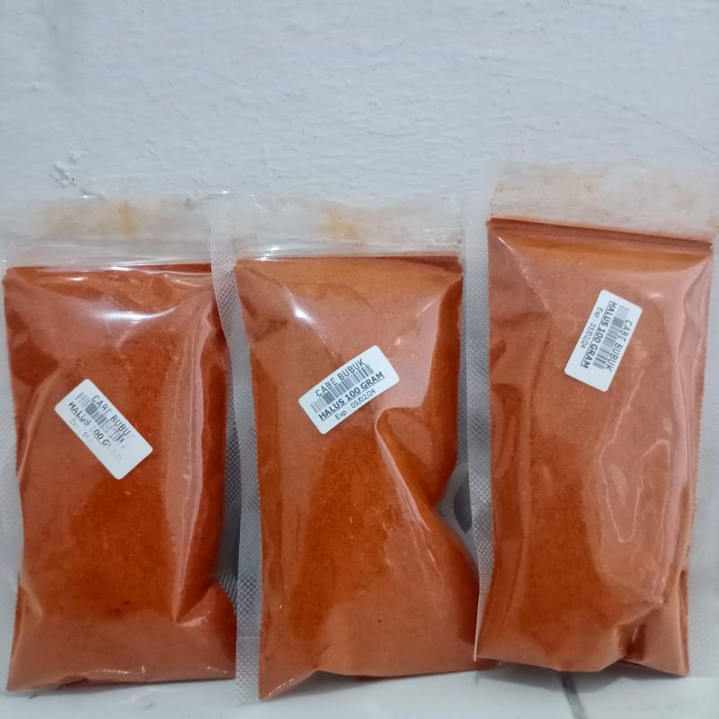 

cabai bubuk halus dan kasar flakes kering