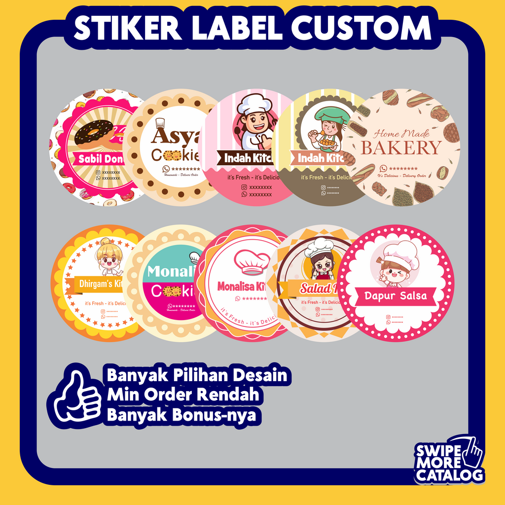 

Cetak Stiker Logo Label Makanan Cromo Kemasan Botol Minuman Custom Kromo