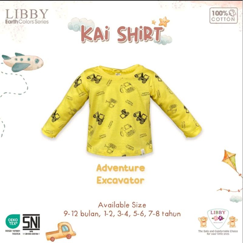 Libby KAI SHIRT PANJANG / KAOS OBLONG LIBBY KAI LENGAN PANJANG