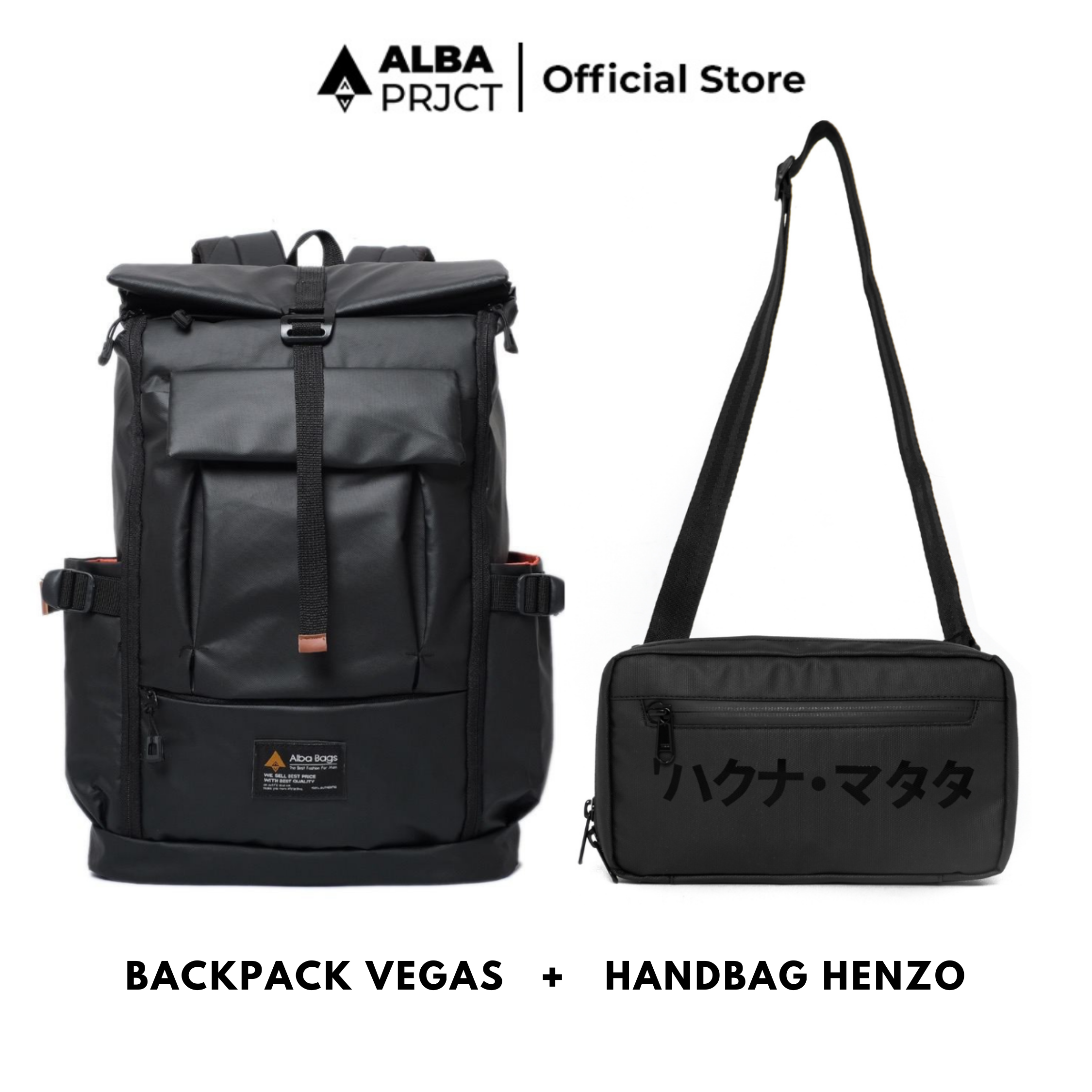 ALBA PROJECT | PAKET BUNDLING ( BACKPACK VEGAS + HANDBAG SAGA )