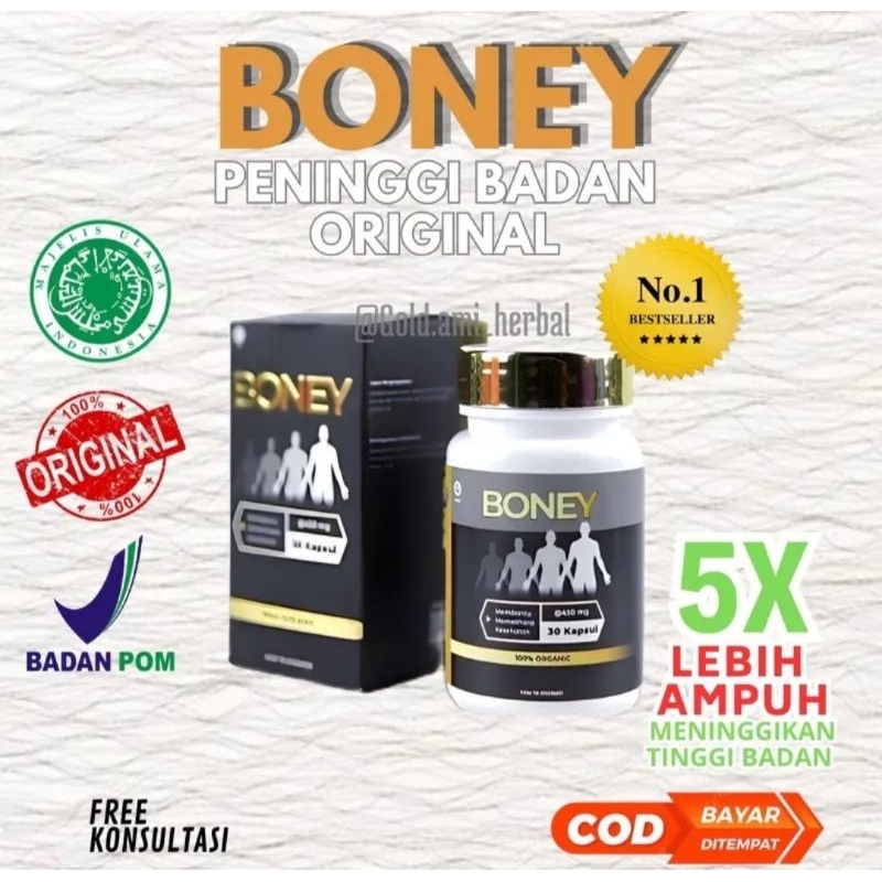 [ PROMO ] BONEY PENINGGI BADAN / KAPSUL PENINGGI BADAN / SUPLEMEN PENINGGI BADAN / BONEY ASLI