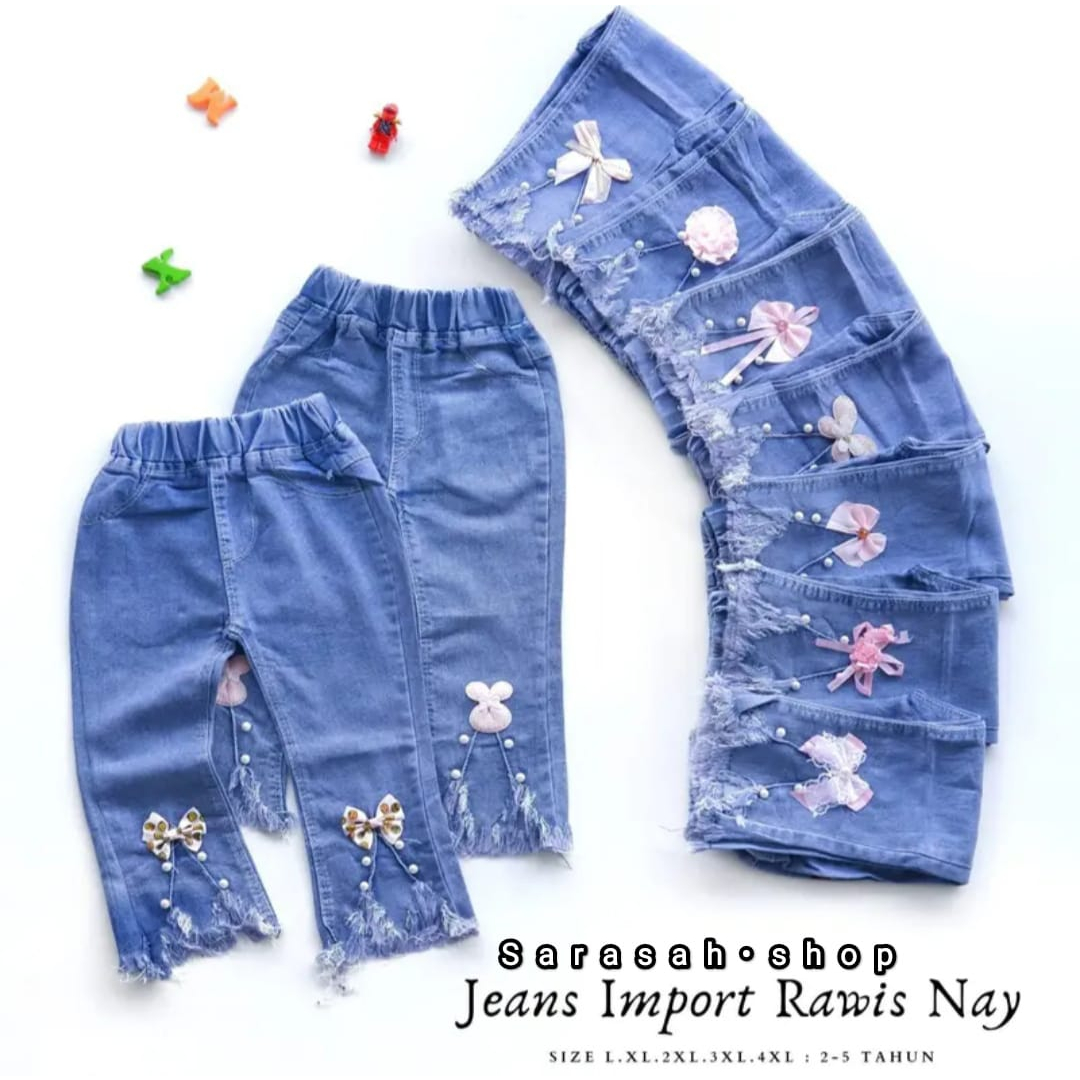 Terbaru!!! Celana Panjang Anak Perempuan COD / Celana Jeans Anak Perempuan Import 100% IMPORT Usia 2 tahun - 9 tahun