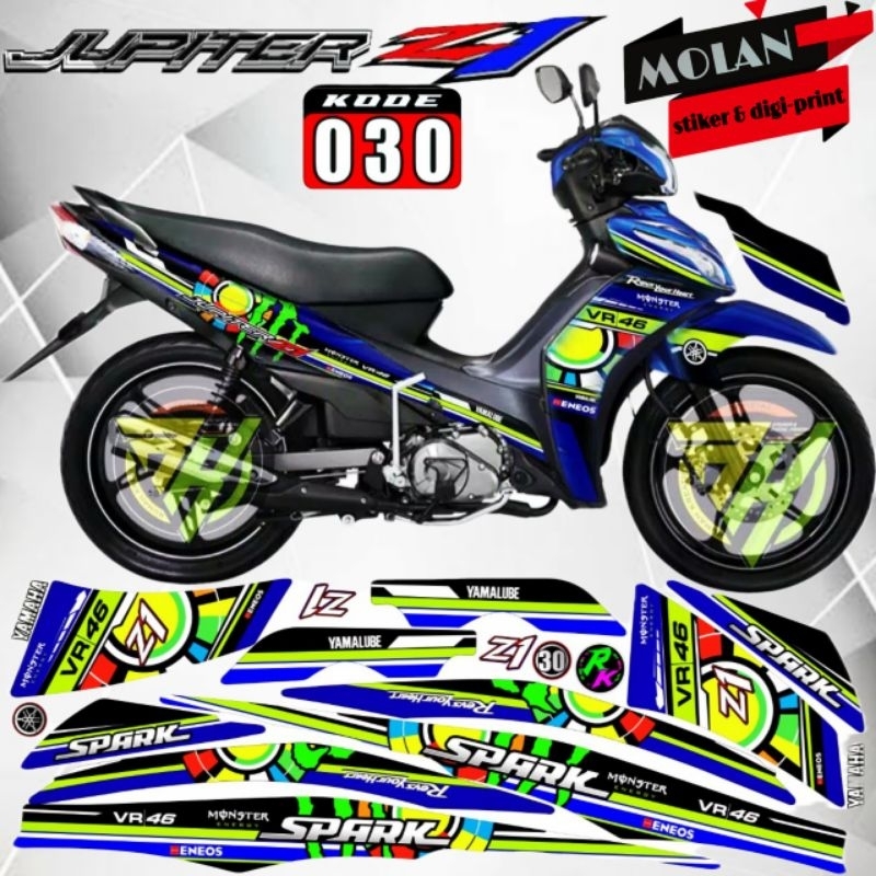 Decal Sticker Striping Variasi Jupiter Z1 2013-2019 | Decal Jupiter RC | Decal Legenda 115 Z | Decal