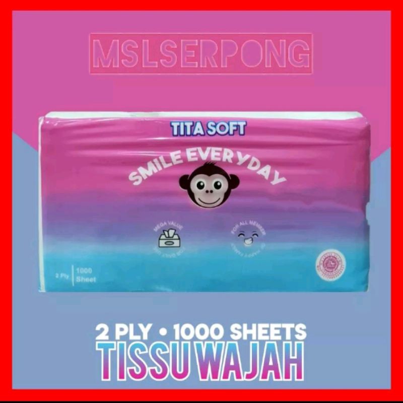 TISSU WAJAH TITASOFT 1000 GRAM 2 PLY / FACIAL TISSU / TISSUR