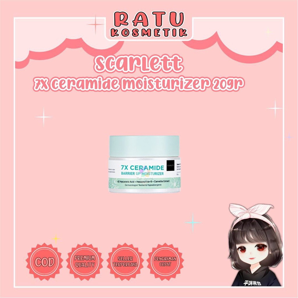 ❤ RATU ❤ Scarlett Whitening Series | Cream Wajah Brightly &amp; Acne | 7X Ceramide | Peeling So Good | Sunscreen | Mask Mugwort &amp; Mask Seriously | C Power | Serum Wajah | Toner | Face Wash