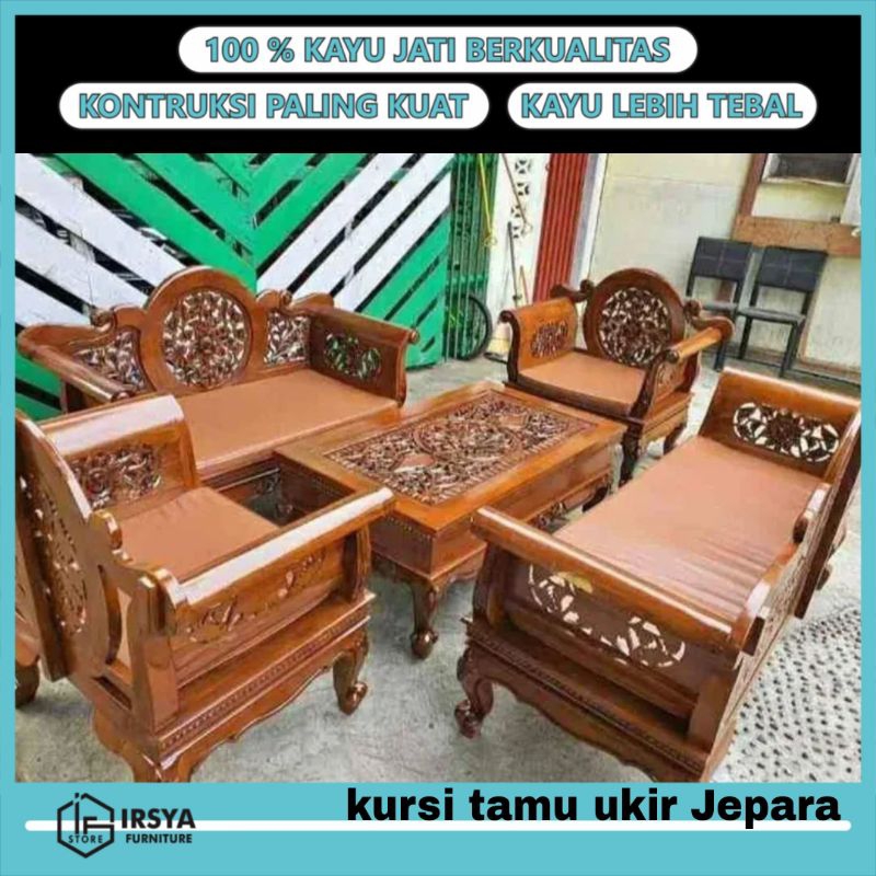 Kursi Ruang Tamu Kayu Jati Kursi Tamu Kayu Jati Ukir Jepara