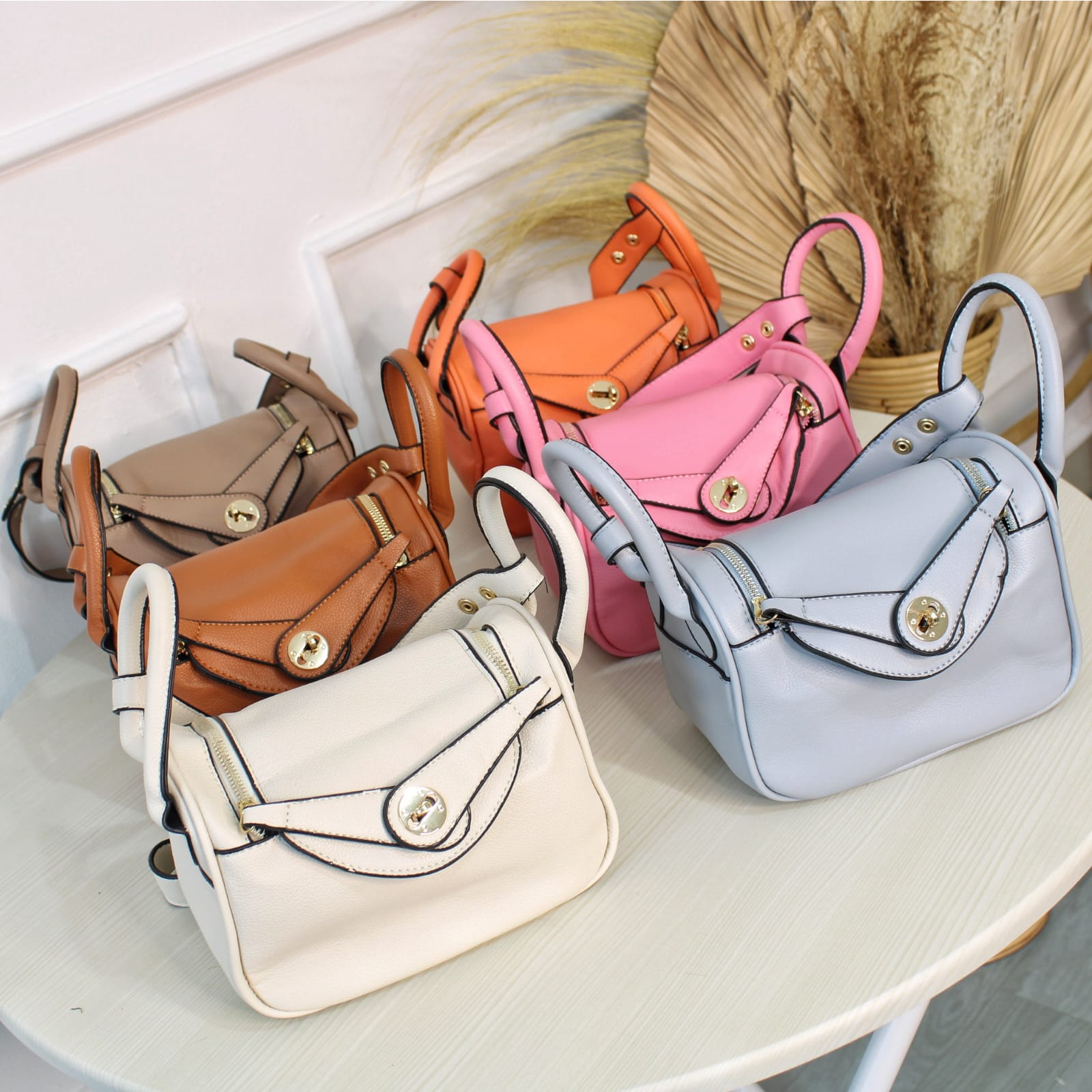 BJ57925 (DAPAT SYAL) - BEIGE/BROWN/KHAKI/PINK/ORANGE/BLUE TAS SLEMPANG WANITA FASHION IMPORT MODIS ELEGAN TERMURAH TERLARIS TERBARU BAGSTORE JAKARTA TAS BATAM CR7925